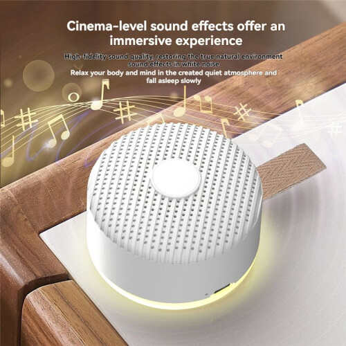 White Noise Machine with 12 White Noise Adjustable, Night Light, Portable  Speaker,Timing Function 2