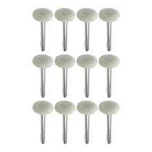 Garage Door Roller Wheel 4inch Stem 12 Pack, 2inch Quiet Nylon, Sealed 13- Bearing 7/16inch Diameter