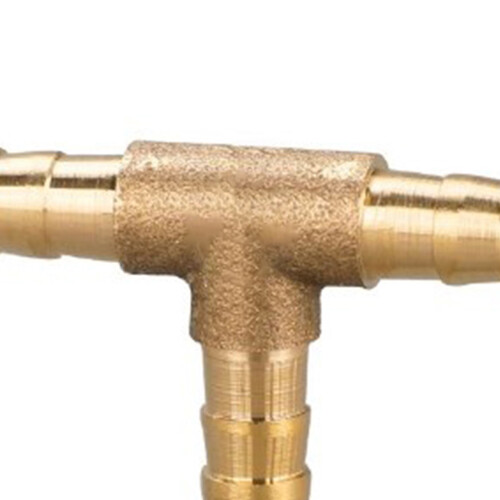 6mm Brass T-Shaped Barb Fitting for Air Brake Systems 2