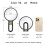 Makeup Magnifying Mirror Travel Hand Mirrors with Handle - Double Side Handheld Mirror with Adjustable Handle/Stand 30x 8