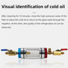 Kfz-Klimaanlagen-Ölfiltrationsanalysator, Werkzeug Zur Reinheitsprüfung Von Kältemittelöl, 2-Teilig