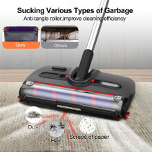 Cordless Electric Sweeper & Mop,Rechargeable Handheld Floor Cleaner for Carpets and Hard Floors,Portable and Convenient