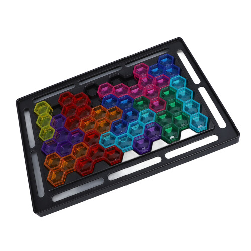 2-in-1 3D-Perlen-Puzzlebrett – 21  14,5 cm Kunststoff