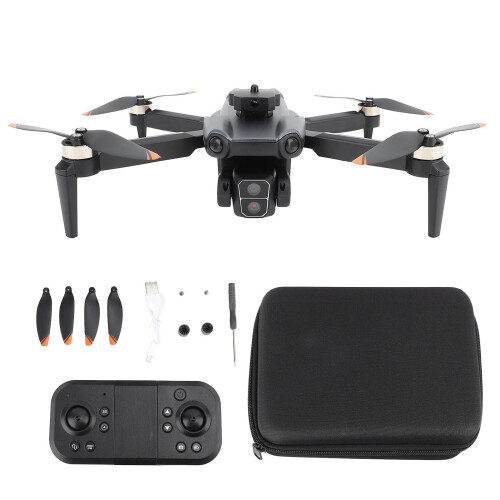 RC Drone 4K Dual Camera 4 Sided Obstacle Avoidance Optical Flow Positioning WiFi Remote Control Quadcopter Black 1