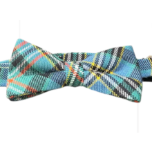 Luxury Scott Hunting Green Tartan Sophisticate Adjustable Pre-tied Bow Tie