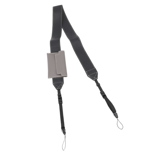 Camera Strap 4cm Width ComCompatible Withtable Ergonomic PU Leather Neck Shoulder Strap Belt Compatible With DSLR Mirrorless Camera Bag Black 2