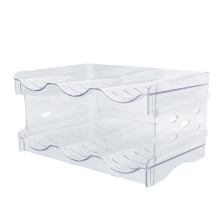 Compact And Stackable Bottle Storage Rack For Kitchen Cabinet Organizer, Versatile Bottle Storage Featuring Sleek Clear Plastic Organizer, Insulated