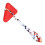 Red Multi-Functional Neurological Reflex Hammer 14