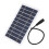 2W 5V Small Solar Panel Monocrystalline DC5521 Output Waterproof Dustproof Protable Mini Solar Panel Compatible With 3.7‑5V Battery 5