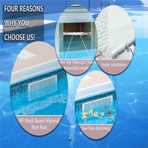 Skimmer Guard Kit Pool Skimmer Net Leaf Skimmer Catcher Shield Protective Spring Action Net System Leaf Protection