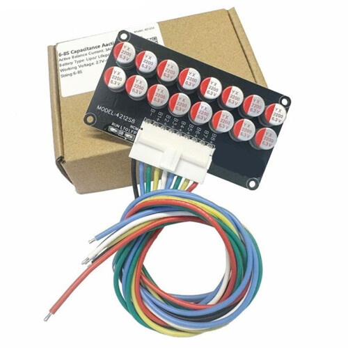 8S 3A Active Equalizer Balancer 6S 7S Lifepo4/Lipo/LTO Battery Equalization Capacitor Shell 6-8S 3A with Shell 2