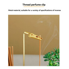 Incense Holder for Sticks Anti-Ash Flying Incense Burne with Glass Ash Catcher and Incense Sticks Organizer Light Brown