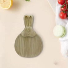 Bunny Serveringsbricka Kaninformade Snacktallrik Påsk Trä Serveringstallrikar Rustikt Dekorativa Charkuteribrädefester