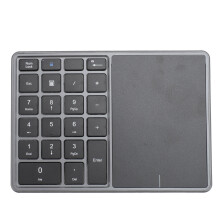 Wireless Numeric Keypad 22 Keys Bluetooth 4.2 2.4G Dark Gray