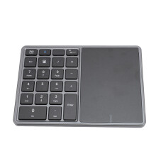 Wireless Numeric Keypad 22 Keys Dual Bluetooth 4.2 & 2.4G Dark Gray
