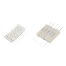15 Pcs Fixed Ceramic Cement Resistors 10W Watt 5%, 15 Ohm & 5 Ohm
