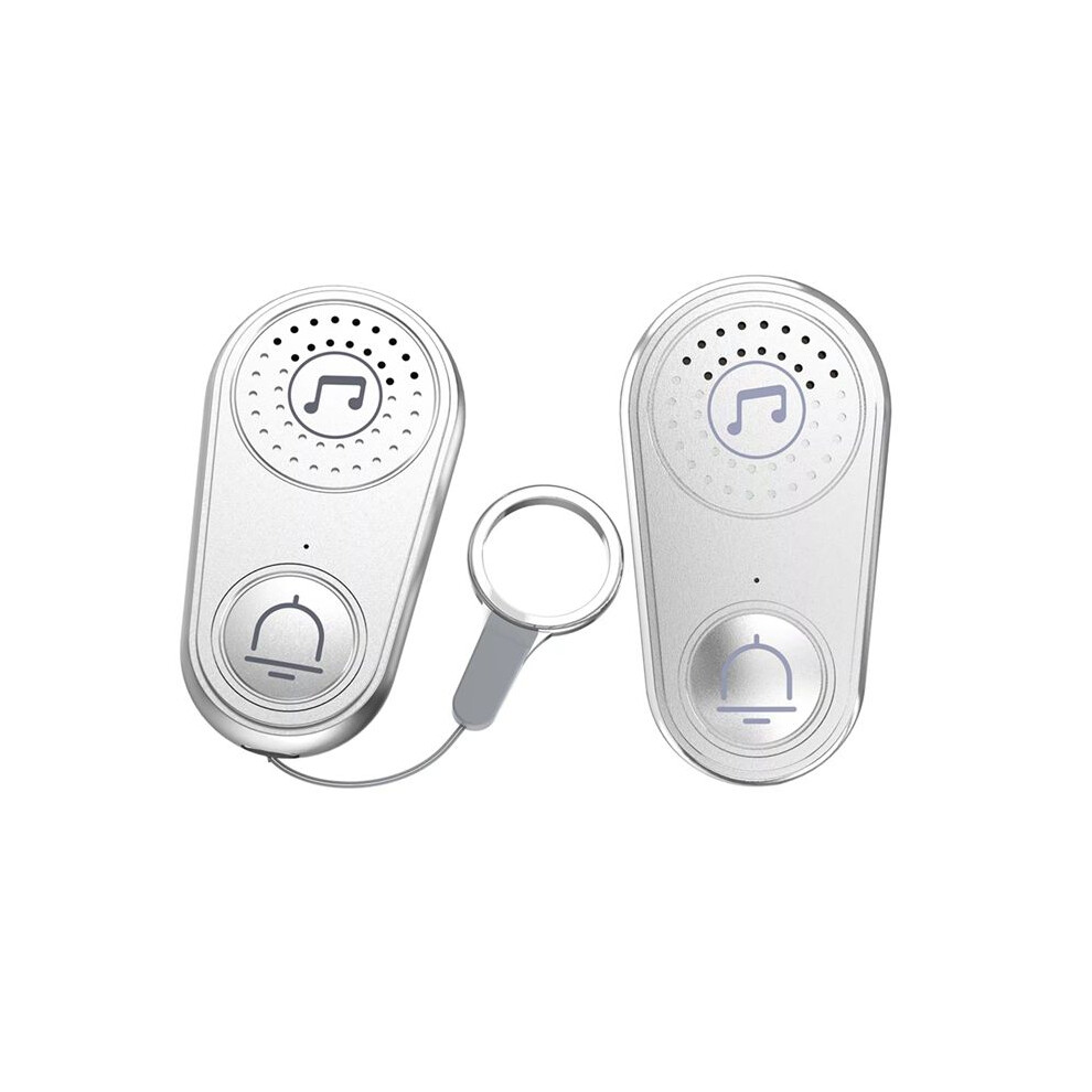 Wireless Intercom Call Button Doorbell For Disabled Older Child Call Silver 4711729780178