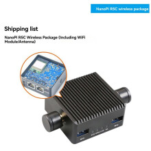 NanoPi R5C Development Board RK3568 Dual 2.5G ETH Port+M.2 WiFi Module Development Board All-Metal Case 2GB+32GB EMMc
