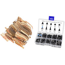 500Pcs 50 Values 1/2W 0.5W 5% Carbon Film Resistors Set & 1 Set Tactile Push Button Micro-Trigger Assortment