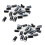 40 Pcs 1000UF 25V 105C Radial Electrolytic Capacitors Black 10X17mm 1