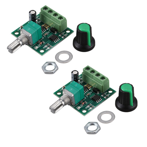 2X Low Voltage  PWM Motor Speed Controller Module 1.8V 3V-5V-6V 12V 2A