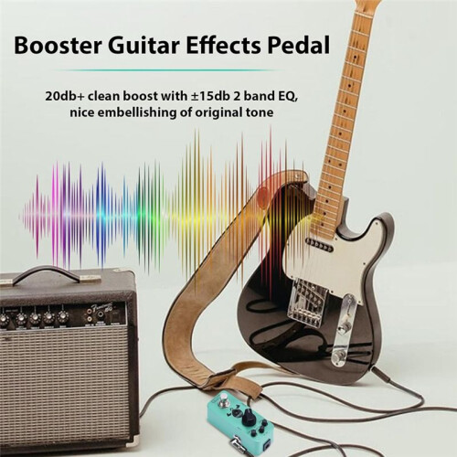 Btuty Guitar Pedal  Booster Effekter Pedal Elgitarr Effekt True Bypass  9V 6.35mm Input/Output Interface 1
