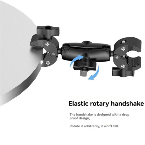 Motorcycle Bike Action Camera Mount Kit for  X4  Double  Powerful Clamp Handlebar Bracket 2