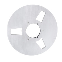 3 Hole 10.5inch Open Reel Audio Tape Empty Nab Hub Reel-to-Reel Recorders with Disk New Aluminum Accessories Silver