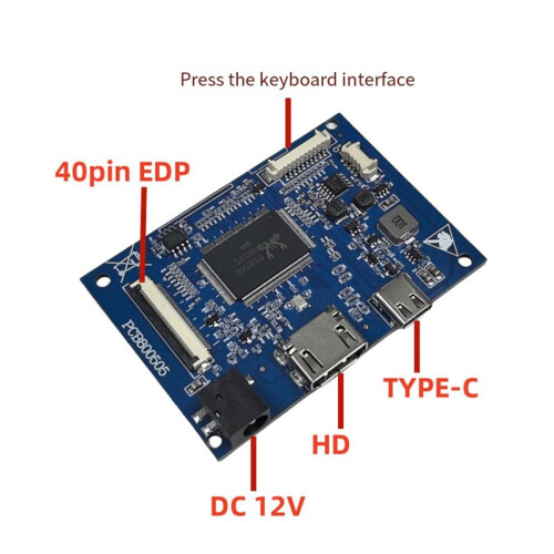 2K LCD Display Driver Board Notebook LCD Screen Driver Board 40pin EDP LCD Screen Driver Board 1