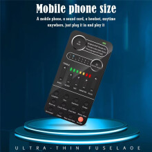 K9 Sound Card Set Draagbare Stemconverter met 9 Geluidseffecten Live Zangapparatuur voor Mobiele Telefoons Computers