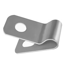 100PCS Clips Fence Wire Clamps Agricultural Fencing Mounting Clips with Screws Stainless Steel Wire Garden Fasteners