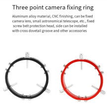 Star Finder Mount 3-Punts Astrofotografie Gids Vergrendelingsringen voor Telescoop Mounting Finder Pointer 120mm Rood