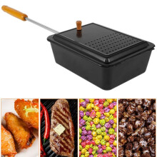 Popcorn Popper Antiaderente con Manico Lungo Rimovibile, Pentola per Popcorn Multiuso per Uso Domestico, Ideale per Preparare Popcorn Freschi