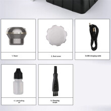 1 Set Elektrorasierer, Wiederaufladbar über Usb, Wasserdicht, für Glatzen, Bartschneider, Herrenrasierer, Haarschneide-Set, Sicherheitsrasierer