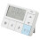 Despertador digital 2xAAA compacto blanco 12/24H 16