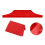 Ersatzdach für 4-Eck-Vordach, 1,9  2,9 m, Rot 15