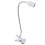 Supporto a clip per lampada da tavolo, collo d'oca in alluminio, E27/E26 13