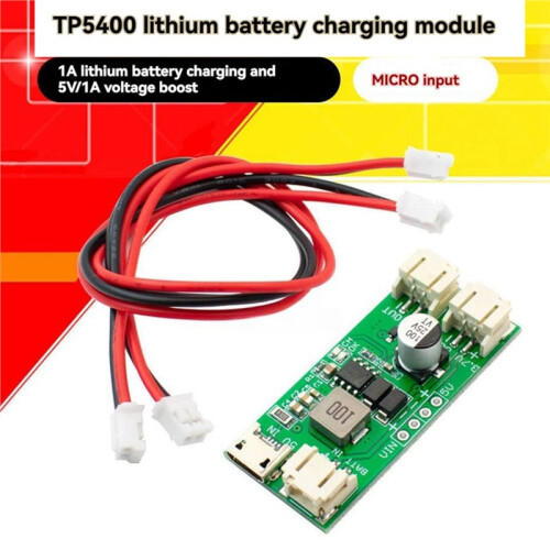 TP5400 Lithium Battery Charging Module Single-Cell Lithium Battery Boost Control Module 5V 1A Output 1