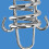 Steel Tent Spring Buckle with Fixed Hook, Windproof, 3x10cm 2