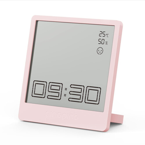 BT 6-in-1 Digital Alarm Clock with Temperature, Humidity, Auto Sync 2