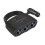 3-in-1 Car Cigarette Lighter Socket Splitter 120W USB PD Adapter Black 3