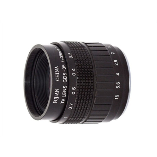 Objectif CCTV 35 mm à Monture C pour CaméRa de Microscope VidéO NuméRique Industriel Compatible  et USB. 1