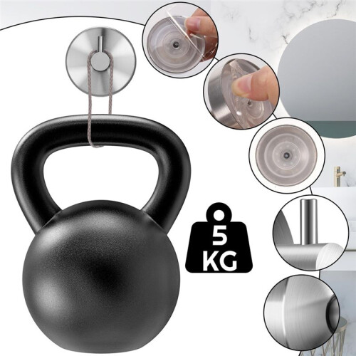 4pcs Suction Cup Hooks, Towel Hooks, No Drilling Hooks, Suction Cup, Bathroom, Kitchen, Clothes Hooks 2