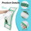 Pads Refills for Libman Wet & Dry Microfiber Mop,6 Pack Microfiber Mop Refills,Reusable Washable Dust Mop Pads 2