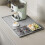 Tapete de Silicone para Café 15,75 X 23,6 Polegadas Tapete para Bar de Café com Tapete Removível para Secagem de Pratos Bordas Elevadas À Prova de 2