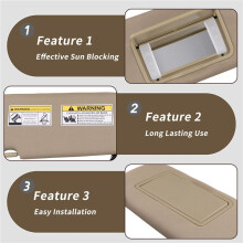 Sonnenblende, Sonnenschutz, Visier für CR-V CRV 2017 2018-2022, Beige, Rechts, 83230-TLA-A12ZB