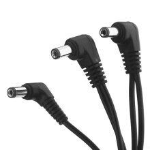 5X Vitoos 3 Wege Elektrode Daisy Chain Harness Kabel Kupferdraht für Gitarreneffekte Netzteil Splitter Schwarz