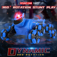 RC Stunt Car 2.4G Gesture Sensing Spray Vehicle Electric Toy with LED Light Music Birthday Gifts for Boys Girl