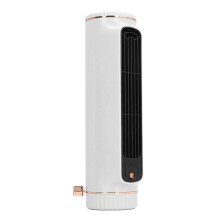 Rechargeable Bladeless Desk Cooler Fan 3 Speeds, 26.67cm White