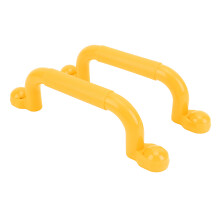 1 paio di maniglie da parco giochi 9,4 x 2,8 pollici Ø 2 cm giallo